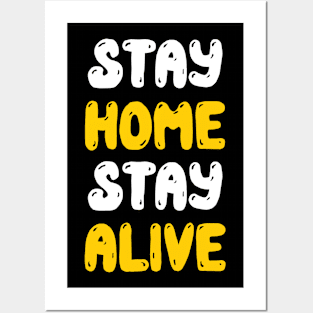 Stay home Posters and Art